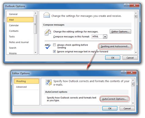 how to turn on autocorrect in outlook 365